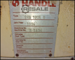 Maschine: HäNDLE BKN 1205B Feeder