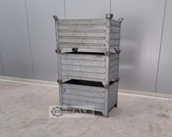 Maschine: SSI SCHäFER 850x550x670mm (BxTxH) Stapelbehälter Transportbehälter Metallbehälter