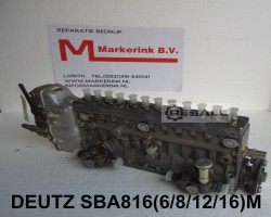 Maschine: DEUTZ SBA 6/8/12/16 M816 Einspritzpumpe