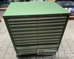 Maschine: LISTA  Schubladenschrank mit Zerspanwerkzeug Fräswerkzeug