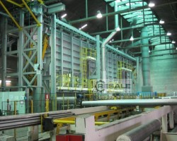 Maschine: RACKWITZ INDUSTRIEANLAGEN CROSS CIRCULAR Homogenisierungsofen für Rundholz