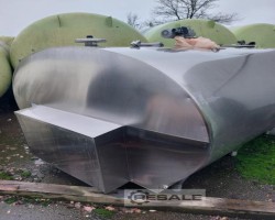 Maschine: SCHOLTEN TANKS R34 Edelstahltank, liegend, Volumen: 5,2 m³