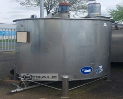 Maschine: SCHOLTEN TANKS R01 Edelstahltank, stehend, Volumen: 3,3 m³