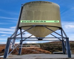 Maschine: REICH TANK Polyester-Silo P404 GFK-Silo 50.000 L mit Unterfahrgestell