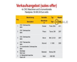 Maschine: DOOSAN, MIRCRO, ETC. Pua 2600, BNC22120 CNC Drehzentren