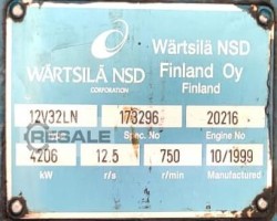 Maschine: WARTSILA 12V32LN Dieselgeneratoren