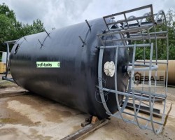 Maschine: VANCK Polyestersilo P393 Salzsilo 45.000 L GFK mit Unterfahrgestell