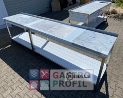 Maschine:  3400x700x900mm Arbeitstische