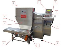 Maschine: EMSENS Cube Dicer MDL 60 Speckschneider