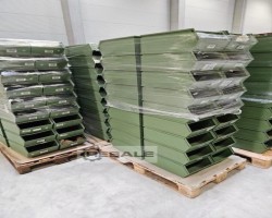 Maschine:  ähnlich SSI Schäfer 14/7 Sichtlagerstapelkiste