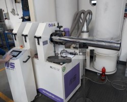 Maschine: NS MAQUINAS ML 100 3Z Schleifmaschine zur Oberflächenbehandlung Rohren