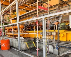 Maschine: ANSALDO C634AR Dampfturbine mit Getriebe und Generator