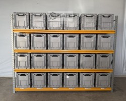 Maschine: STOW MIDIRACK lenght  2.810 mm Weitspannregale  Kistenregal