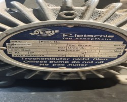 Maschine: RIETSCHLE RTE 2DV Kompressoren und Gebläse