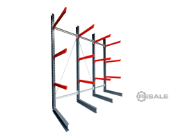 Maschine: BLT  H: 4m , Fuß+3 Palettenregale