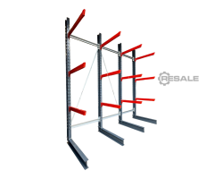 Maschine: BLT H: 4m , Fuß+3 Kragarm- Palettenregale