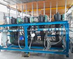 Maschine: SCHOCKFROSTER BITZER 131 KW, 4 Kompr A-BI-131-4-TK-S-S-S