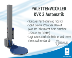 Maschine: VOGEL VERPACKUNGEN KVK 3 Automatic Palettenwickler