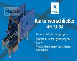 Maschine: VOGEL VERPACKUNGEN MH-FJ 3A Kartonverschliessmaschinen