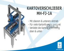 Maschine: VOGEL VERPACKUNGEN MH-FJ-1A Kartonverschliessmaschinen