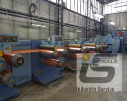 Maschine:   Linie zum Extrudieren von flachen Kunststofffolien für Garn