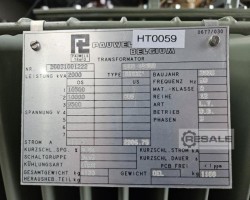 Maschine: PAULWELS Dyn5 Transformator  2000 kVA 10/0,4 kV