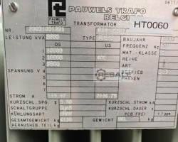 Maschine: PAULWELS Dyn5 Transformator  2000 kVA 10/0,4 kV