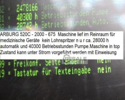 Maschine: ARBURG A520 C - 2000-675 Kunststoffspritzgiessmaschinen