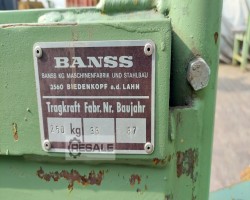 Maschine: DEMAG-BANSS 250 Kg x 6 m Wandschwenkkran