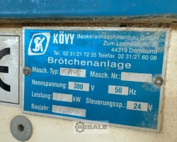 Maschine: KöVY / FORTUNA KM-S / Primus Pro V11.0 Brötchenanlagen