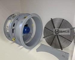 Maschine: RED RING TGT 560-4D + .., Industrie Rohrventilator mit Zubehör, D560mm,