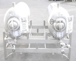 Maschine:  110 Liter Lagertank liegend rund aus V2A