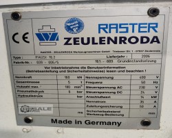 Maschine: RASTER ZEULENRODA Paust 16.2 Transferpressen (2-bis 4-Ständerausführung)