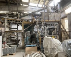 Maschine: HAARUP Mixodatamat 1200/2000 Plattenpresse für 50er Platten mit Hinterbeton