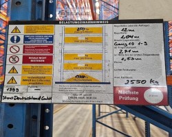 Maschine: STOW Pal Rack NS Palettenregale