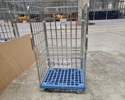 Maschine: U u Rollbehälter, Transportwagen mit Kunststoffplatte