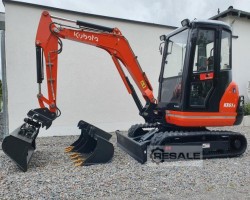 Maschine: KUBOTA KX61-3 4-Zylinder, 24 PS Minibagger