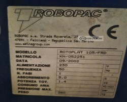 Maschine: ROBOPAC Rotoplat 105/FRD Palettenwickler, Robopac