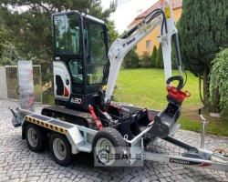 Maschine: BOBCAT E20Z inkl. Anhänger Minibagger