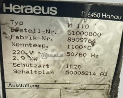 Maschine: HERAEUS M 110 Öfen