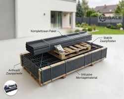 Maschine:   Posten Doppelstabmatten-30 Stück = 75 m, H: 1,83 m