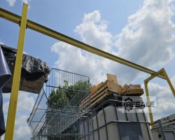 Maschine: MUSTERFIRMA Krangestell 6800 mm Krangestell Kranbahn Laufkatzengestell