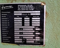 Maschine: HYMAG HS 4 160-K3 Viersäulenpressen