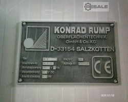 Maschine: RUMP type 10/S Strahlanlagen