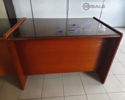 Maschine: F3 WOODEN OFFICE TABLE 121 L × 76 W × 79 H Bistrotische