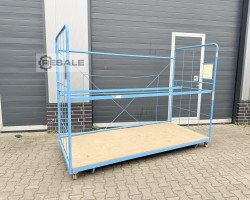 Maschine: KOCH Abm.: 2705x1150x1890 mm / blau Corlette Transportwagen Rollwagen Gestell