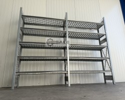 Maschine: DEXION HI 280 Länge: 2,71 lfm. / 5 Ebenen Fachbodenregale Lagerregale Regal Regale