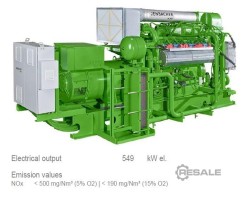 Maschine: JENBACHER JGS 312 F225 Gasgeneratoren
