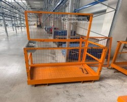 Maschine: BAUER MB-D Staplerkorb, Arbeitskorb