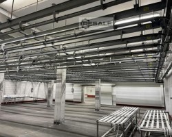 Maschine: BANSS  Rohrbahn Anlage mit Förderer